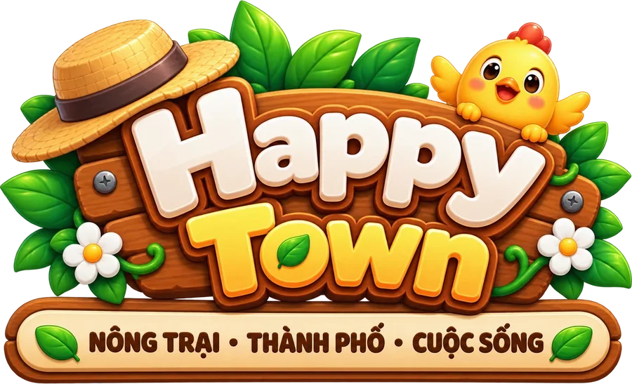 HappyTown — Nông trại • Thành phố • Cuộc sống