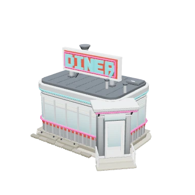 Mô hình 3D Quán Diner — Thành phố