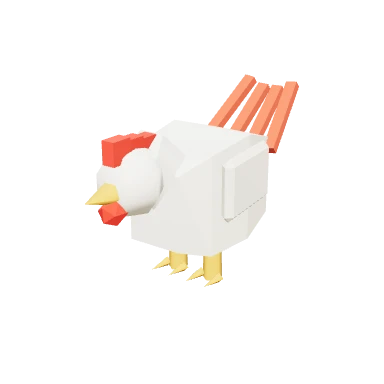 Mô hình 3D Gà mái — Vật nuôi