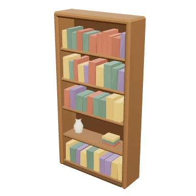 Mô hình 3D Kệ sách — Nội thất