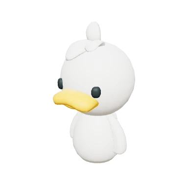 Mô hình 3D Vịt con — Thú cưng