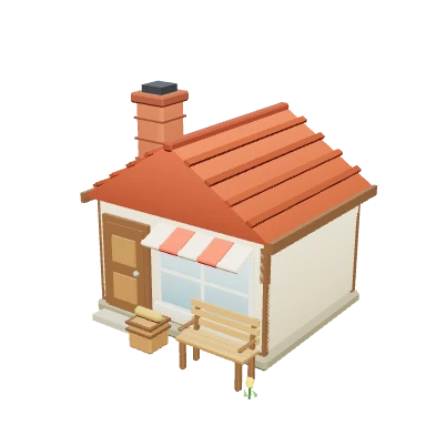 Mô hình 3D Tiệm bánh — Chợ làng