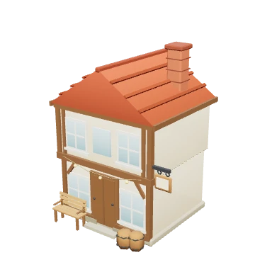 Mô hình 3D Quán trọ — Chợ làng